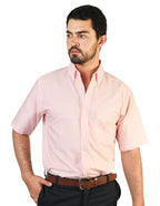 CAMISA OXFORD ROSA MANGA CORTA