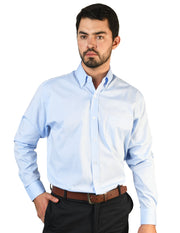 Camisa Oxford Pin Point Cielo