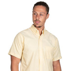 CAMISA MANGA CORTA OXFORD ITALIANO AMARILLO
