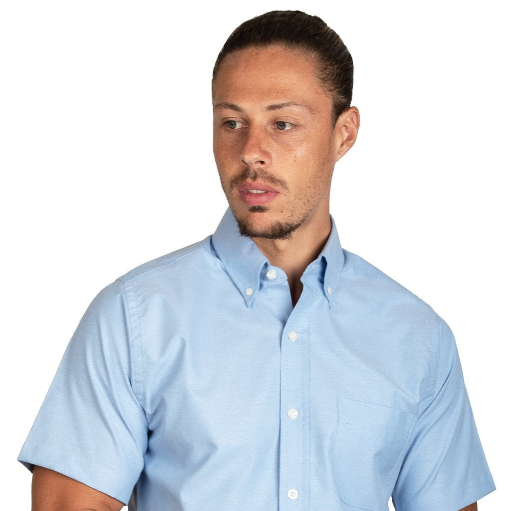 CAMISA MANGA CORTA OXFORD ITALIANO CIELO