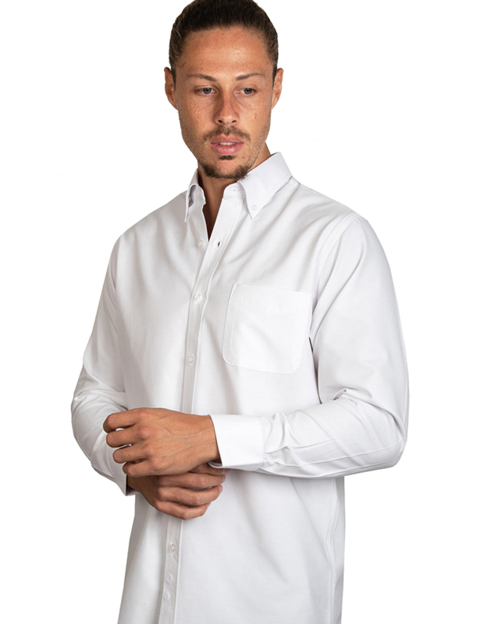 Camisa Oxford Italiano Blanco