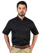 CAMISA FLORENCIA NEGRO MANGA CORTA