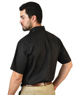 CAMISA FLORENCIA NEGRO MANGA CORTA