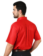 CAMISA FLORENCIA ROJO MANGA CORTA