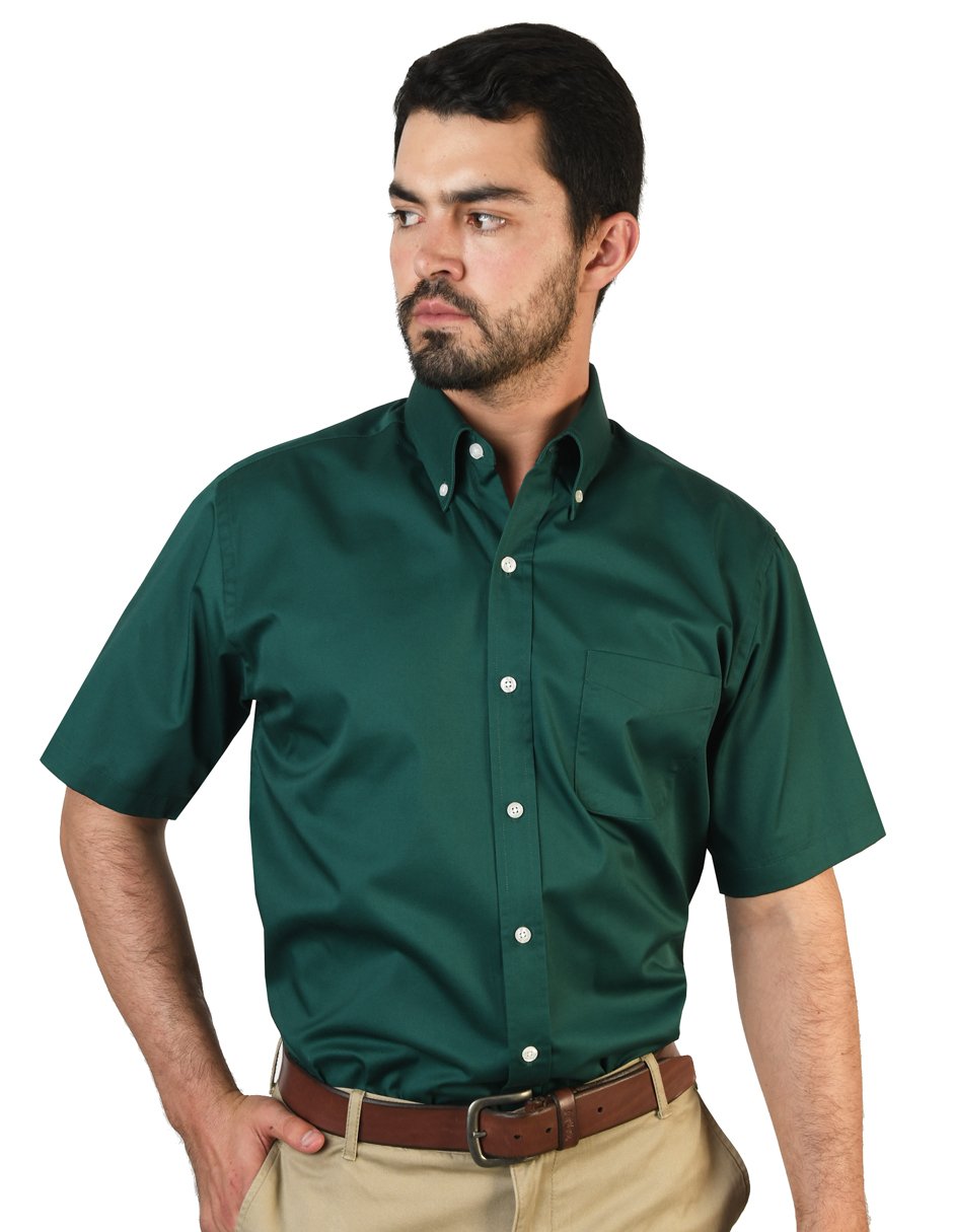 CAMISA FLORENCIA VERDE MANGA CORTA