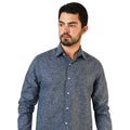 Camisa Lino Cozumel Marino