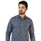 Camisa Lino Cozumel Marino