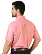 CAMISA MANGA CORTA OXFORD INGLES CORAL