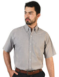 CAMISA MANGA CORTA OXFORD INGLES NEGRO
