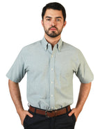CAMISA MANGA CORTA OXFORD INGLES PASTO