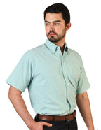 CAMISA MANGA CORTA OXFORD INGLES VERDE
