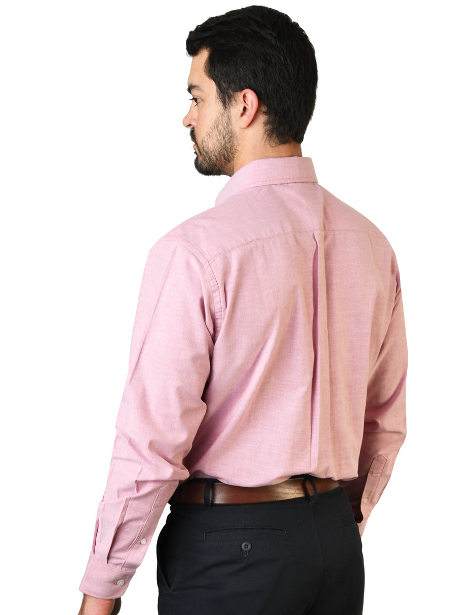 Camisa Oxford Ingles Ladrillo