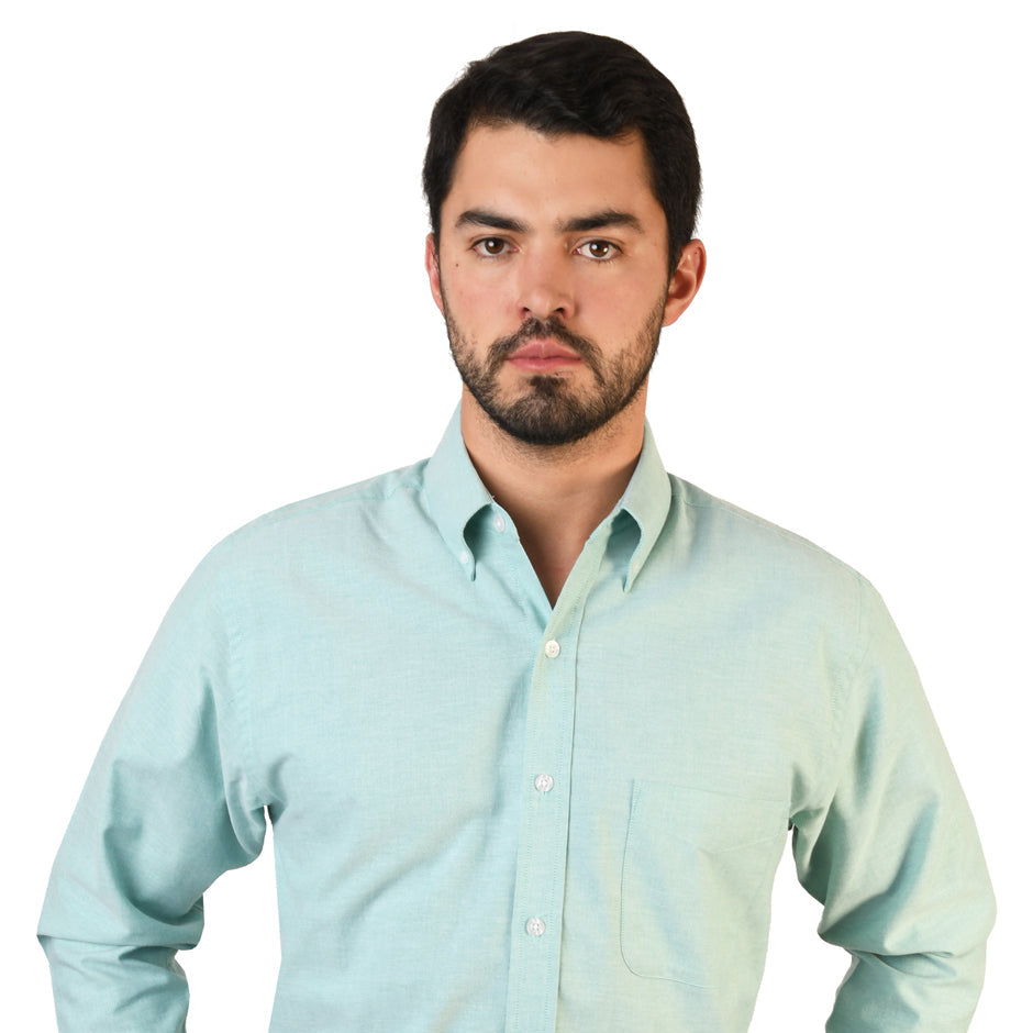 Camisa Oxford Ingles Verde