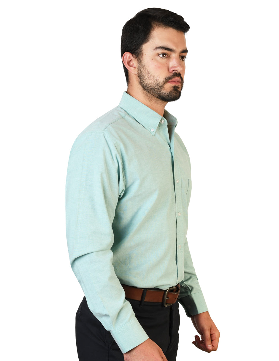 Camisa Oxford Ingles Verde