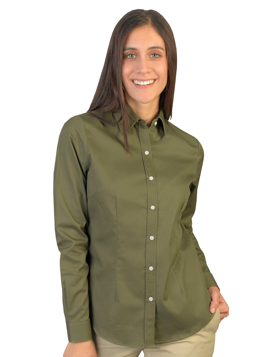 Blusa verde militar orders mujer