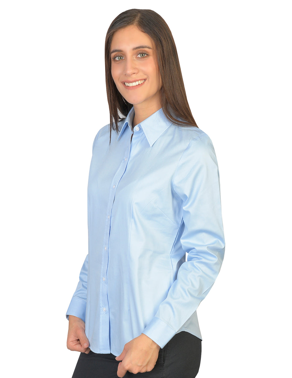 Blusa Venecia Cielo Manga Larga