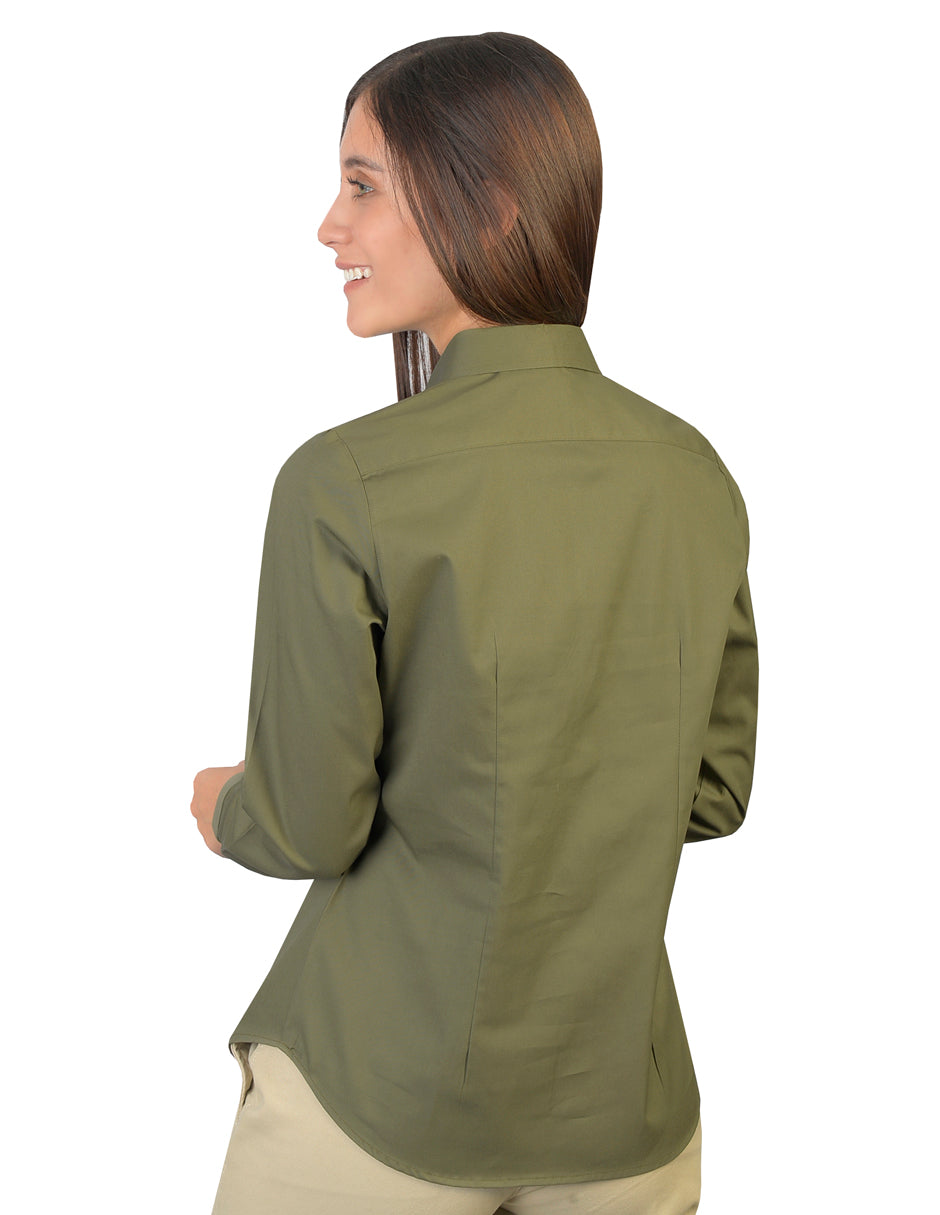 Blusa Venecia Militar Manga Larga