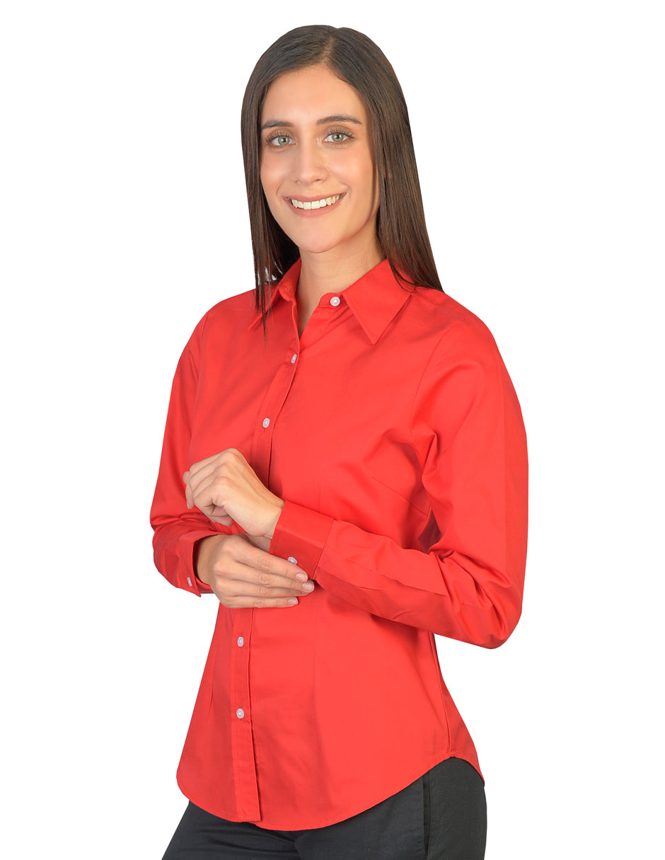 Blusa Venecia Rojo Manga Larga