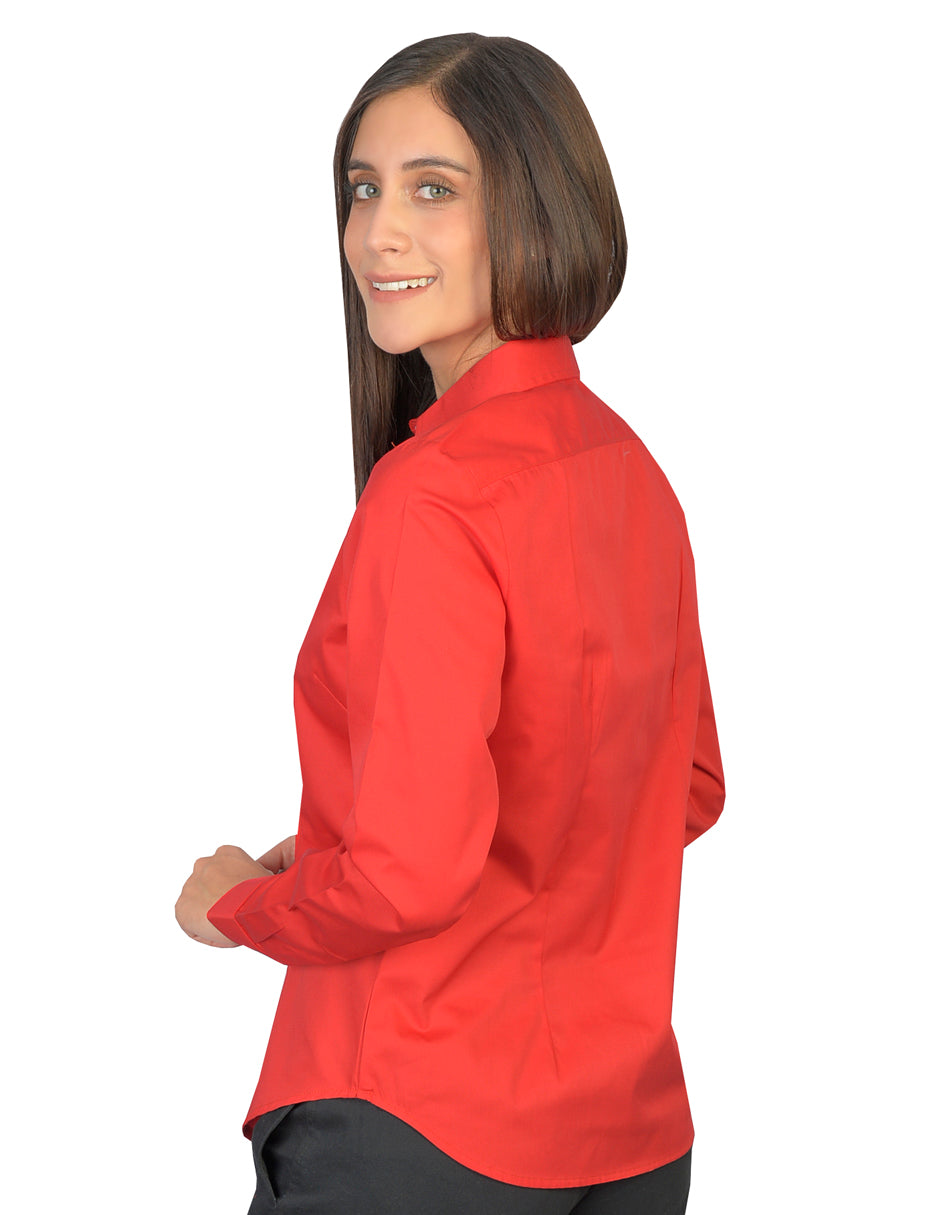Blusa Venecia Rojo Manga Larga