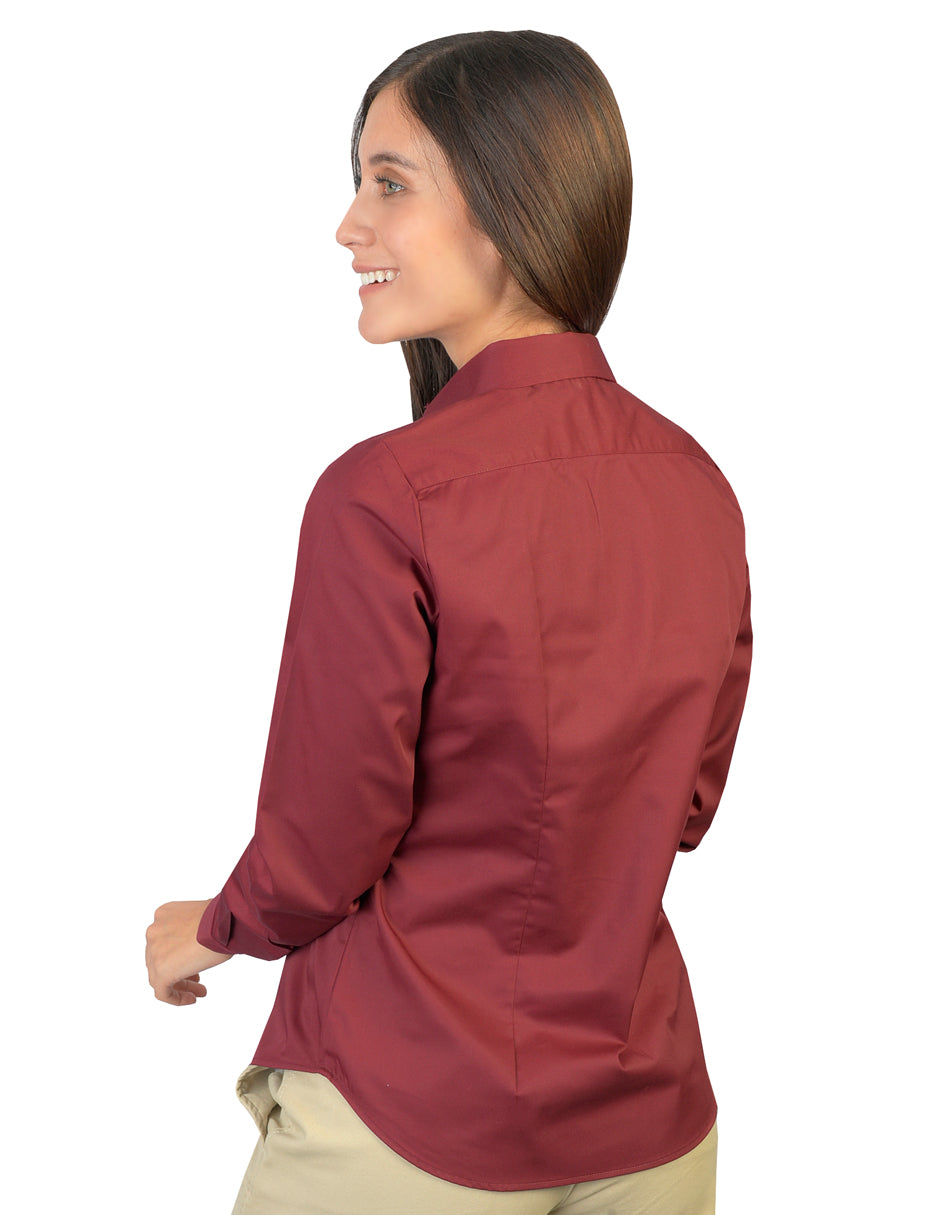 Blusa Venecia Tinto Manga Larga