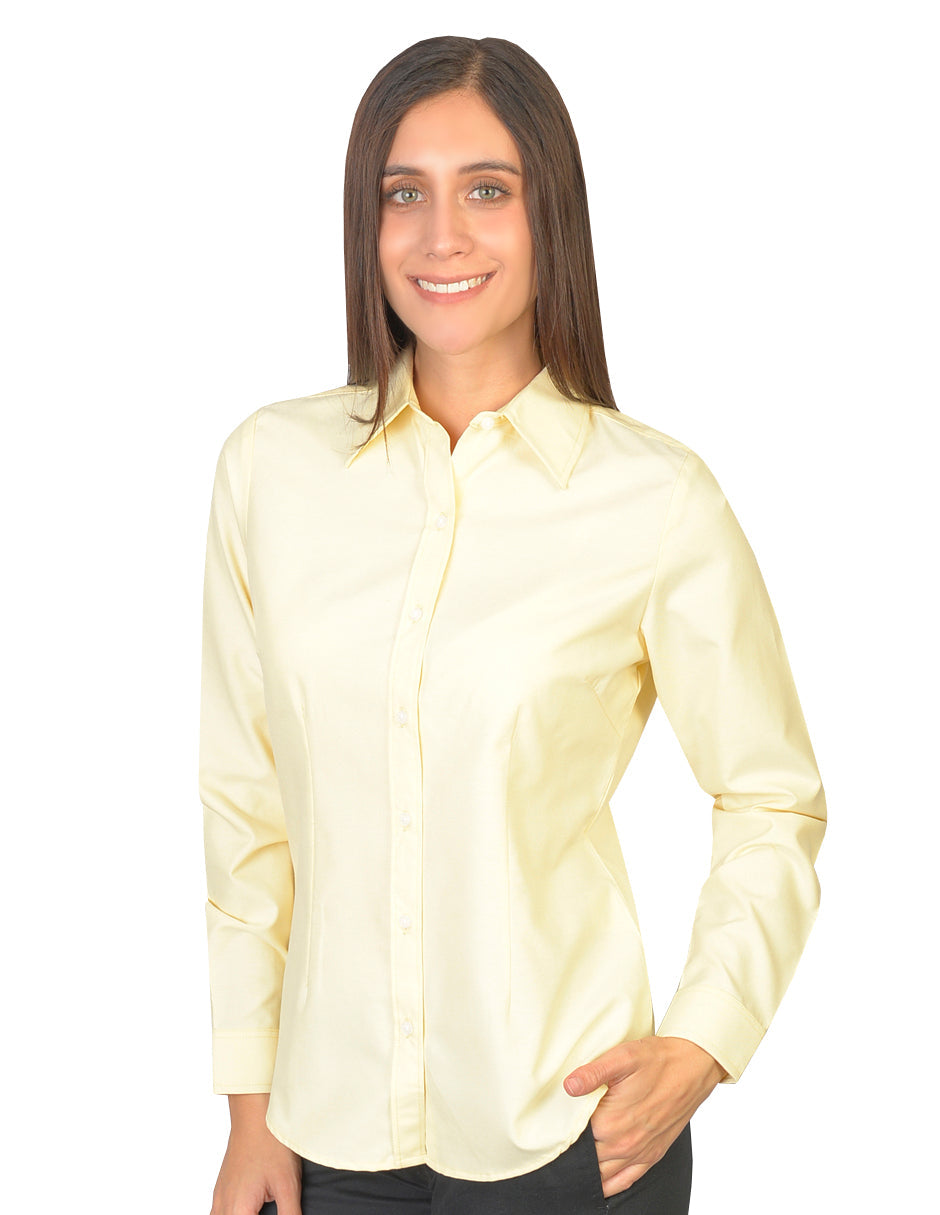 Blusa Oxford Amarillo