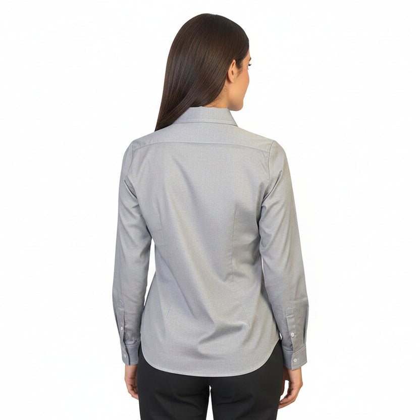 Blusa Oxford Pin Point Negro