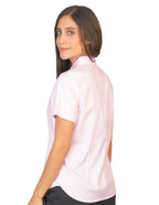 Blusa Oxford Italiano Rosa