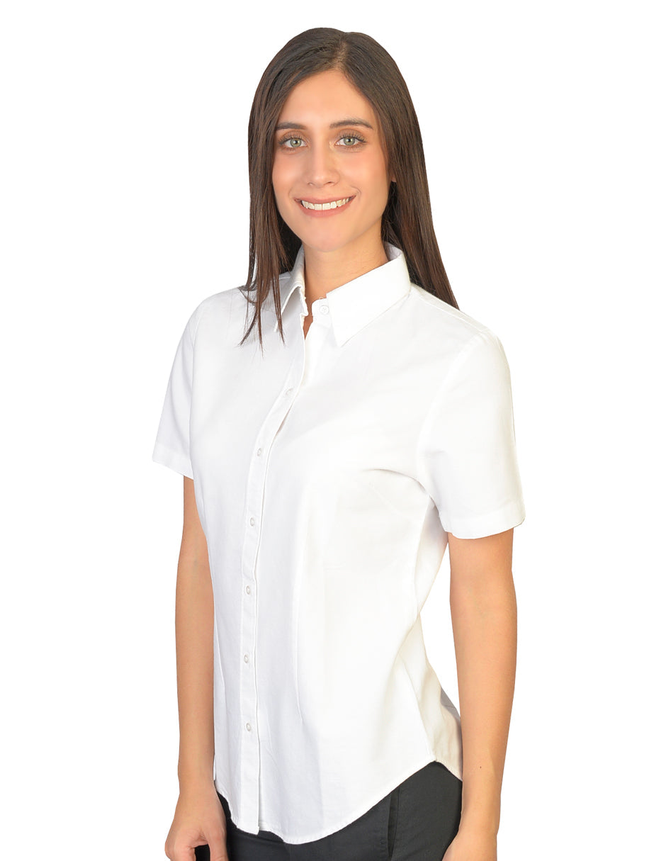 Blusa Oxford Ingles Blanco