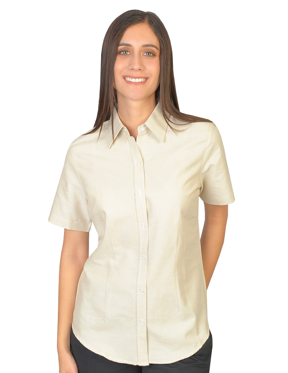 Blusa Oxford Ingles Beige