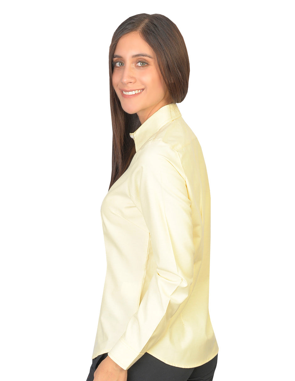 Blusa Oxford Ingles Amarillo