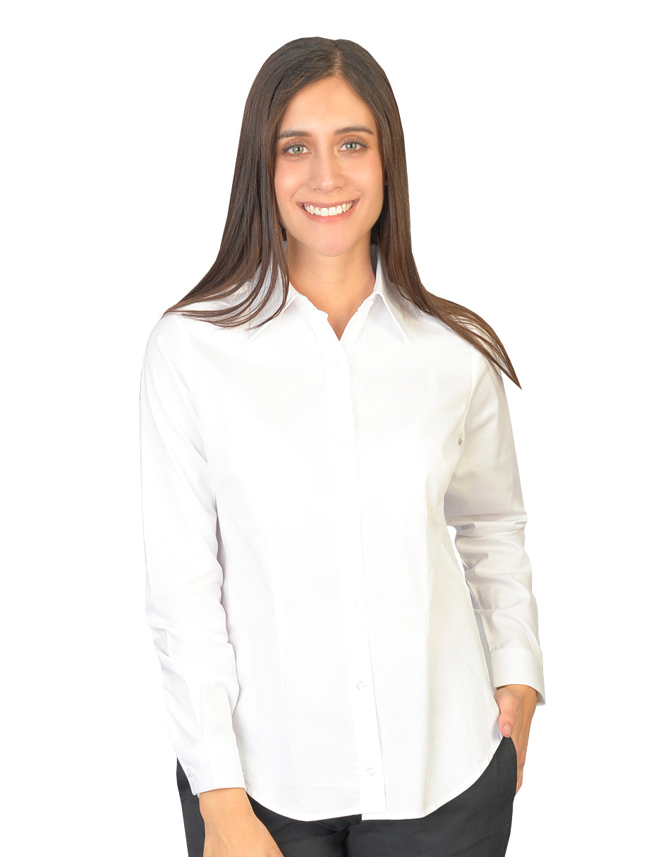Blusa Oxford Ingles Blanco
