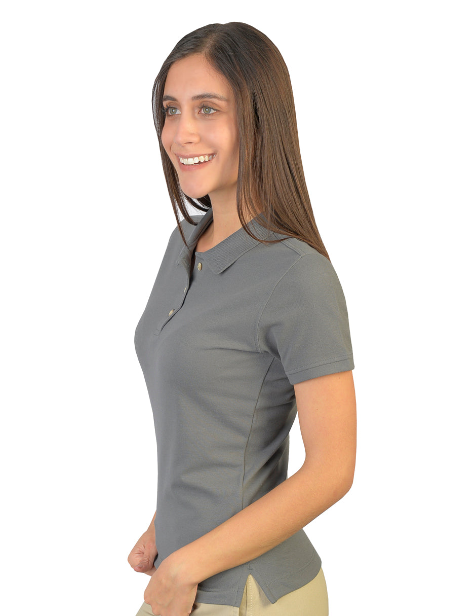 Playera Polo plomo