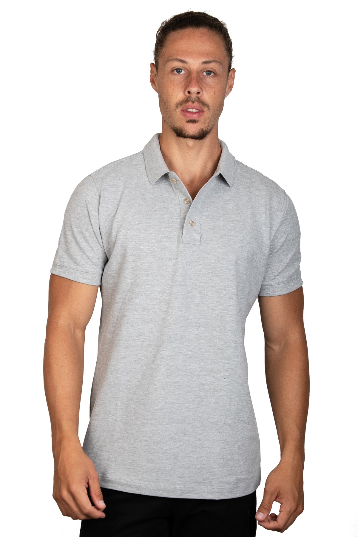 Polo Jaspe Oscuro A0400