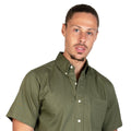 CAMISA MANGA CORTA LISA GABARDINA MILITAR 