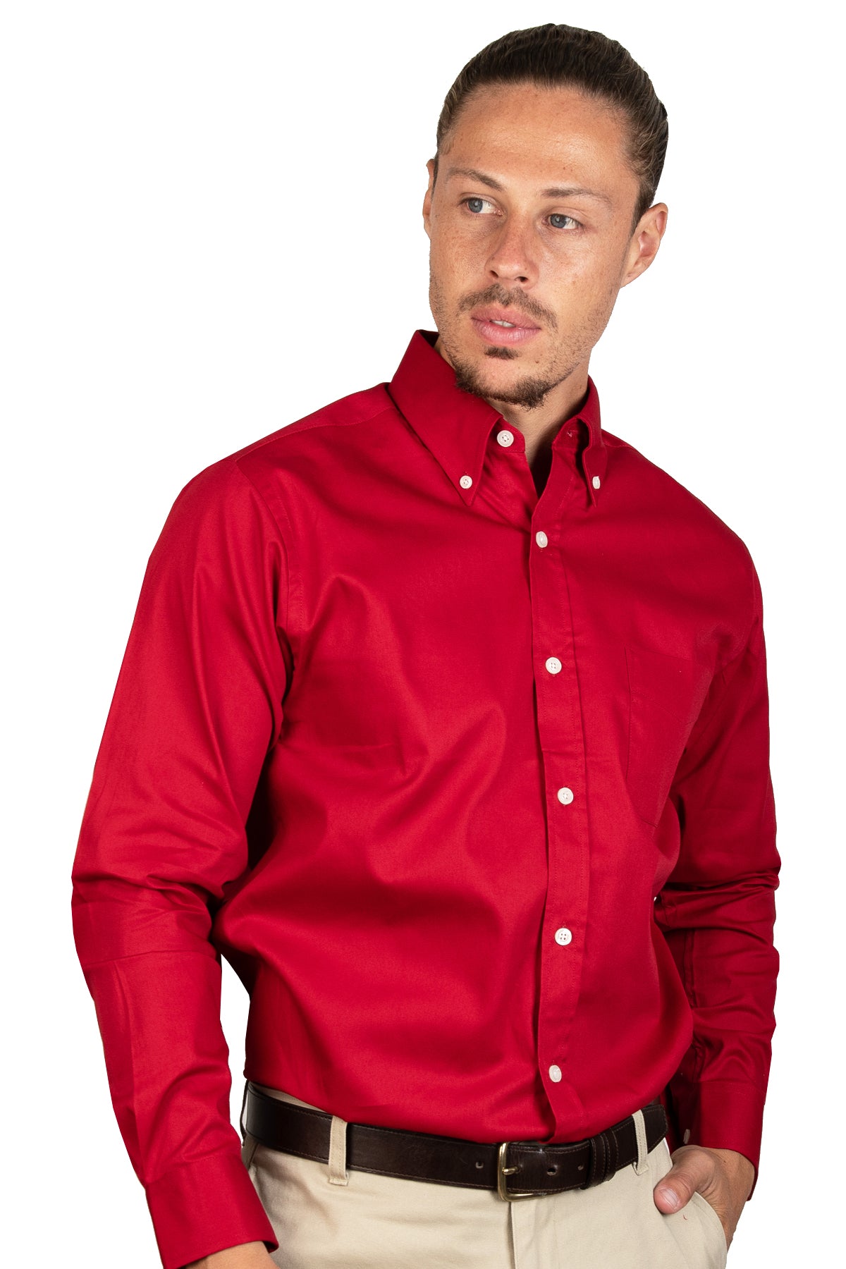 Camisa New York Rojo Quemado A0015